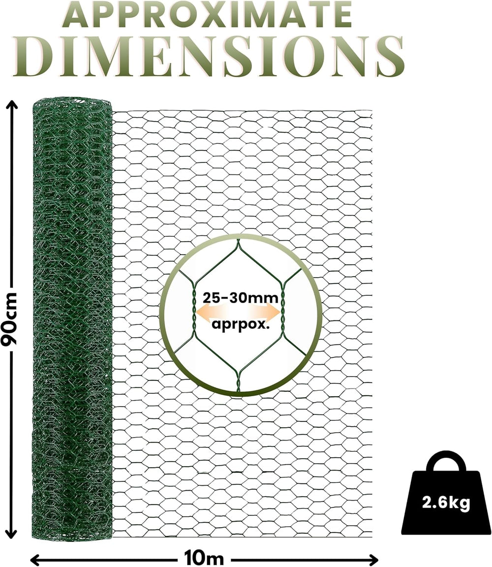 PVC coated chicken wire mesh roll