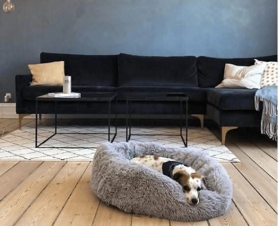 Plush-Pet-Bed-Grey-50cm-1-1