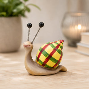 4 Piece Colourful Snail Garden Ornaments Resin Mini Statues