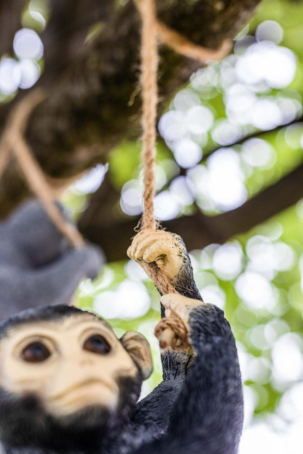 Swinging Resin Monkey Garden Tree Ornament
