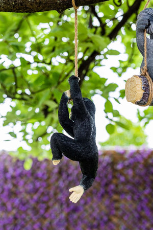 Swinging Resin Monkey Garden Tree Ornament