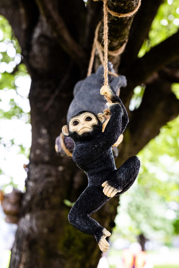 Swinging Resin Monkey Garden Tree Ornament