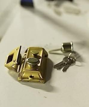 Replacement rim night latch lock for home entrances