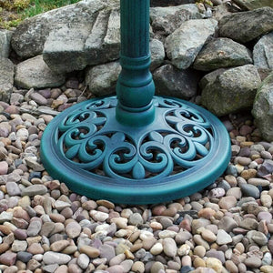 Resin bird bath for balcony and patio décor