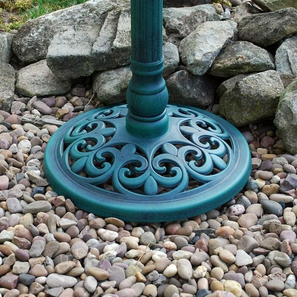 Resin bird bath for balcony and patio décor