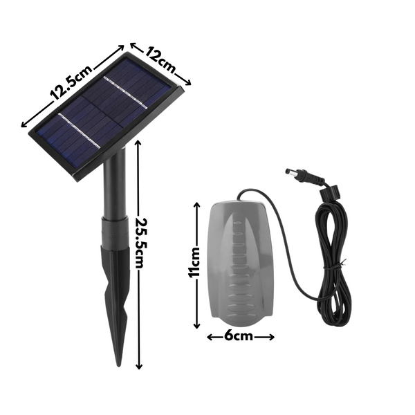 Solar Powered Pond Air Pump & Oxygenator for Garden Ponds, Fish Tanks & Outdoor Water Features