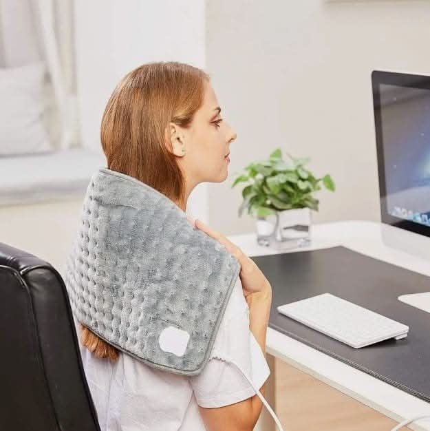 Grey Soft Fleece Heated Body Pad