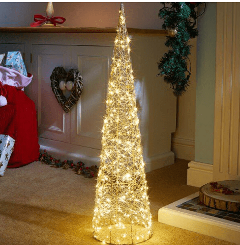 Modern Light Up Christmas Tree 250 LED 80cm