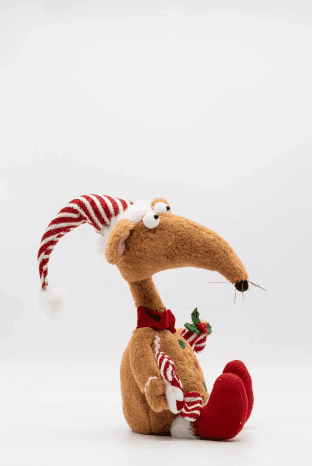 Christmas Gingerbread Rat Decoration Soft Plush Rat A Louis