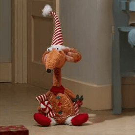 Christmas Gingerbread Rat Decoration Soft Plush Rat A Louis