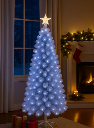 5ft Pre-Lit White Christmas Tree