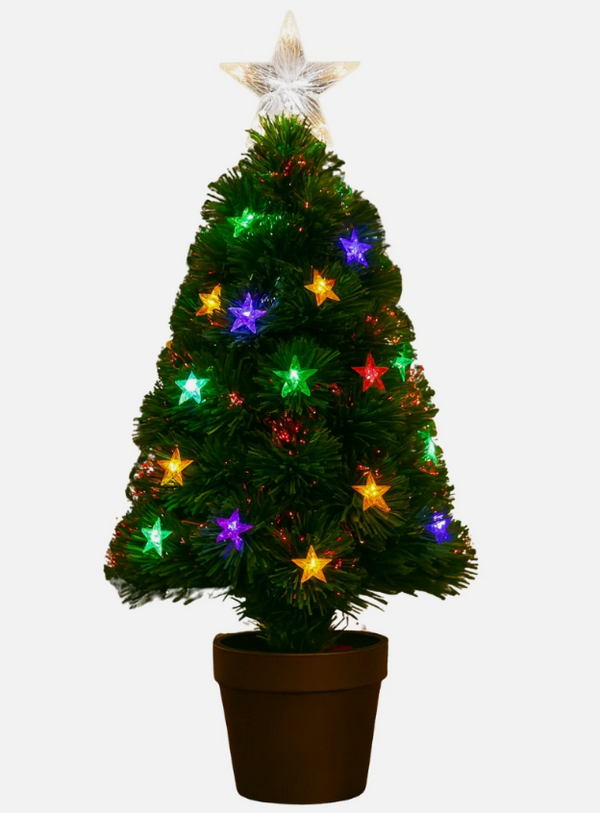 60cm Fibre Optic Christmas Tree