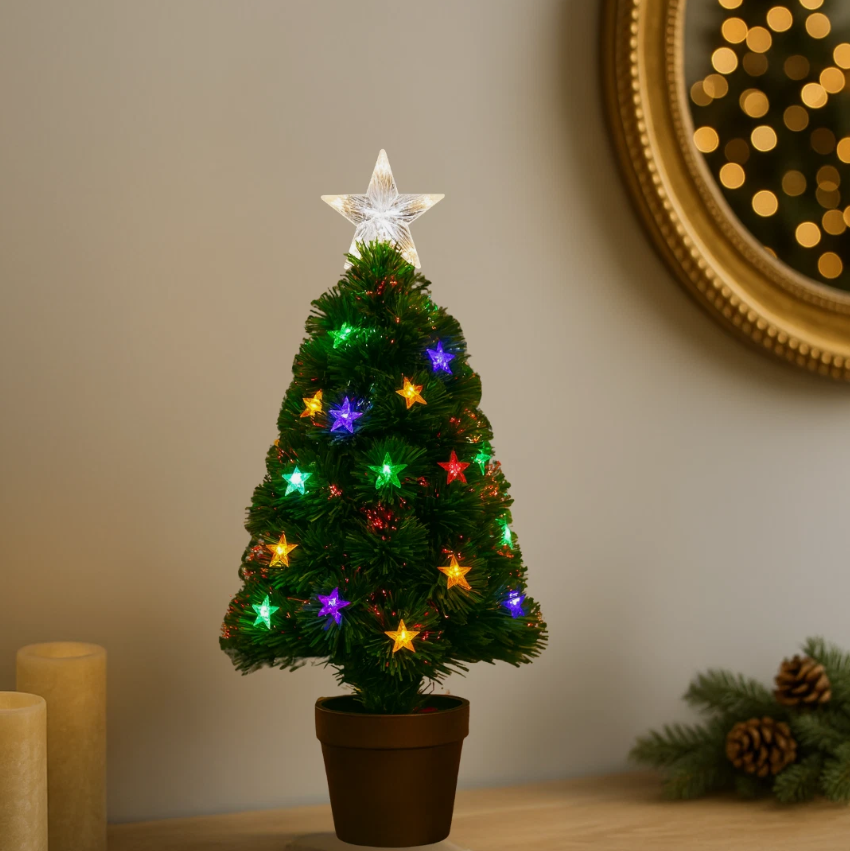 60cm Fibre Optic Christmas Tree