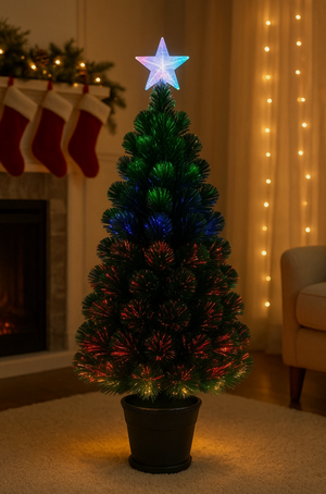 90cm Fibre Optic Christmas Tree