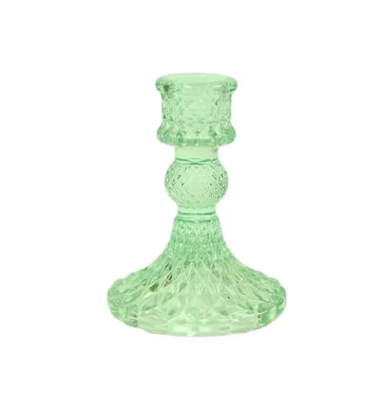 1pc Green Glass Candle Holders
