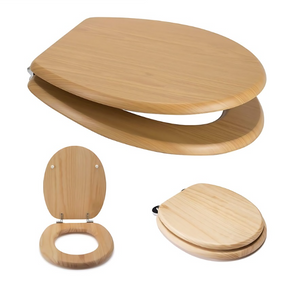 Marco Paul 18" Standard Traditional Wooden MDF Toilet Seat