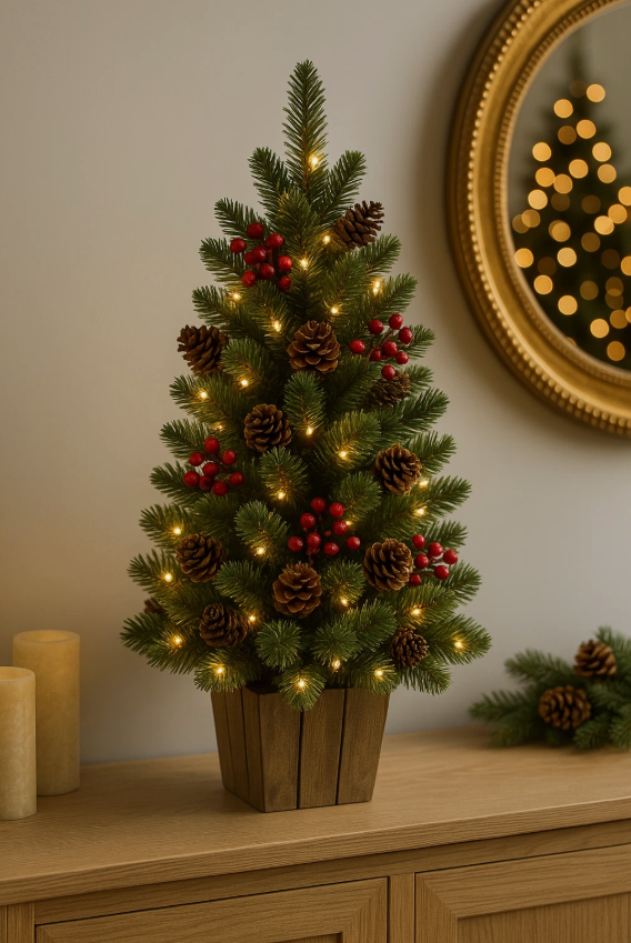 90cm Pre-lit Christmas Tree