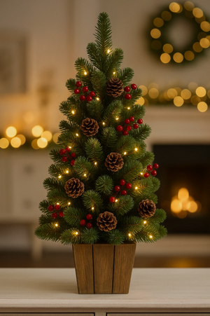 90cm Pre-lit Christmas Tree