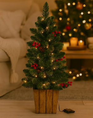 90cm Pre-lit Christmas Tree