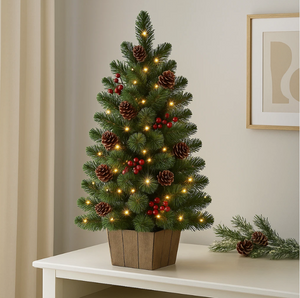 90cm Pre-lit Christmas Tree
