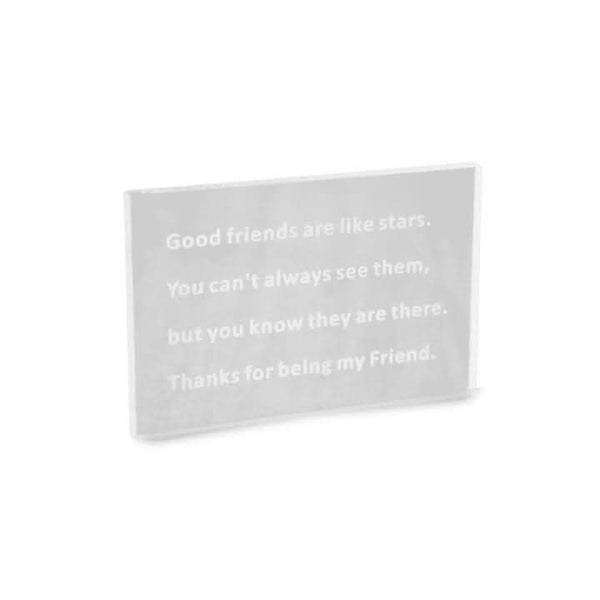 Sentimental glass friendship gift for special occasions