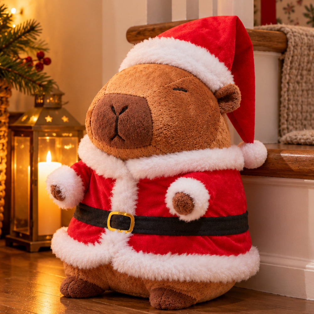 Plush Capybara Teddy Christmas Decoration