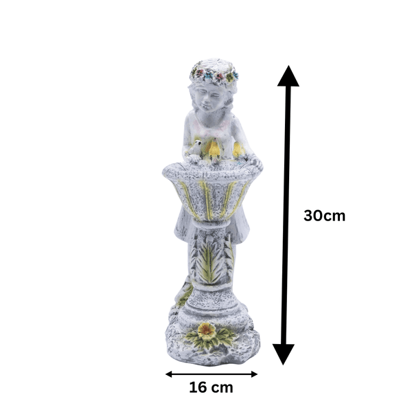 Fairy garden statue solar LED
