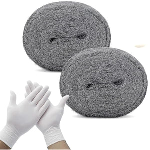 Flexible steel wool for sealing gaps