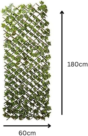 Decorative artificial leaf screening panel