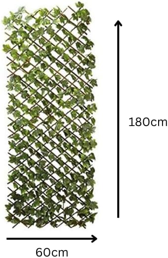 Decorative artificial leaf screening panel