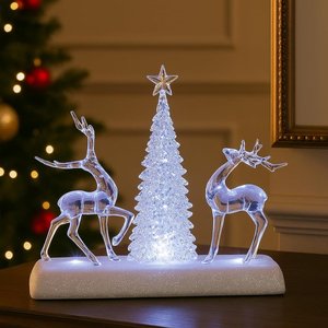 Musical Light-Up Scene With Reindeer and Tree