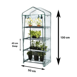 Walk in style small greenhouse for patio gardening