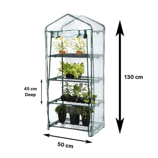 Walk in style small greenhouse for patio gardening