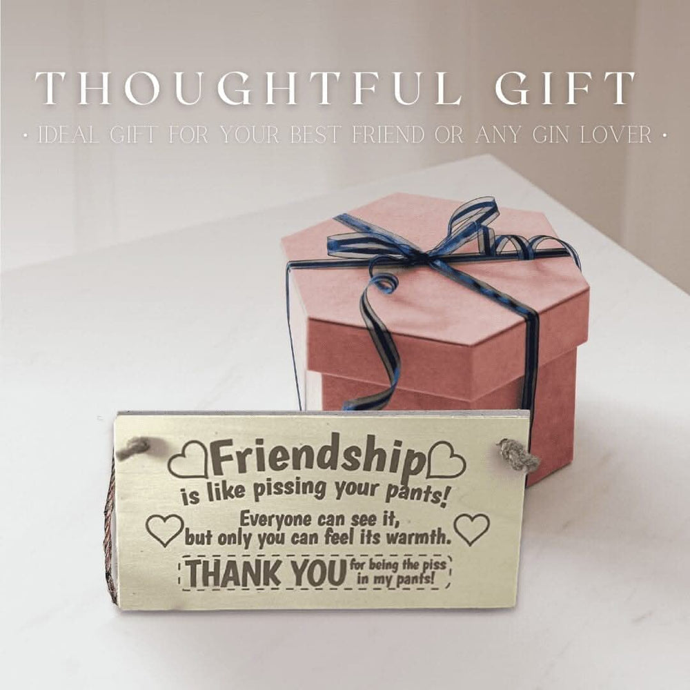 Decorative friendship quote plaque for office and bedroom walls