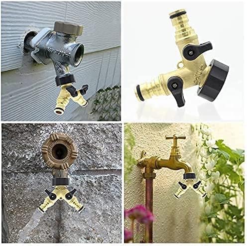 Dual outlet garden tap connector