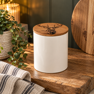  Stag Design Metal Biscuit Tin