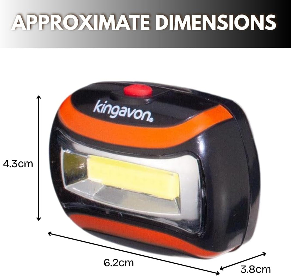 Compact 3W COB LED head torch with headband