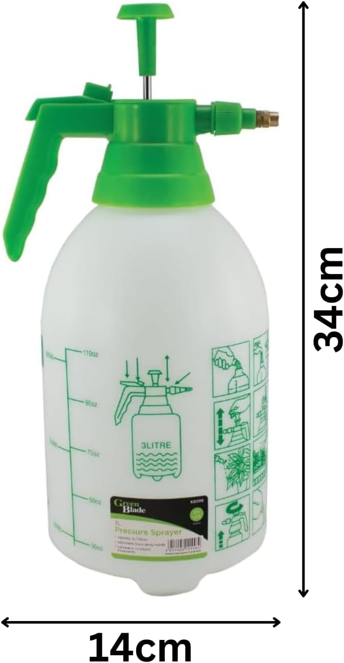 3L hand pump pressure sprayer for garden watering
