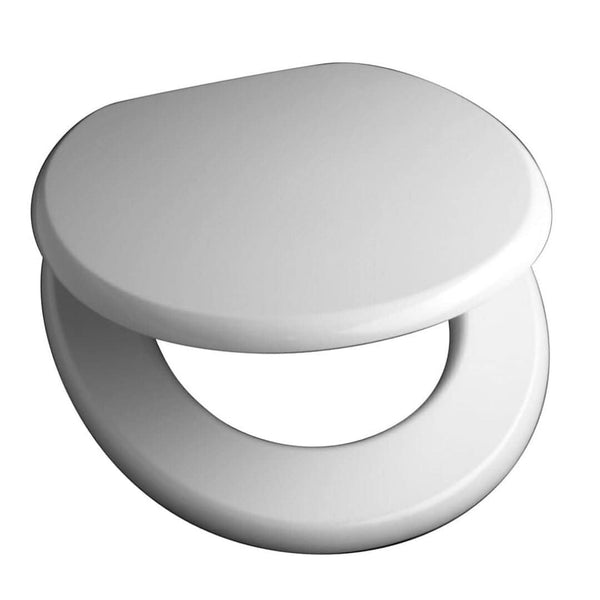 Universal replacement toilet seat for UK bathrooms