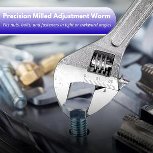 Heavy duty mechanic's adjustable spanner.