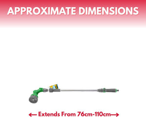 Garden watering lance with 9 spray patterns