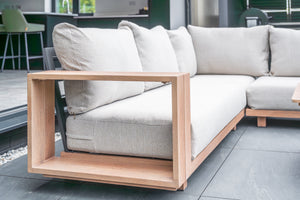 Contemporary outdoor corner sofa