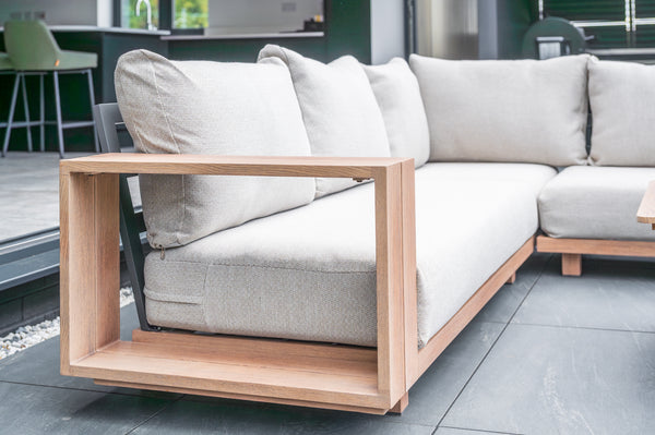 Contemporary outdoor corner sofa