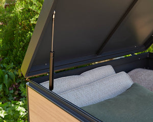 Aluminium garden storage chest