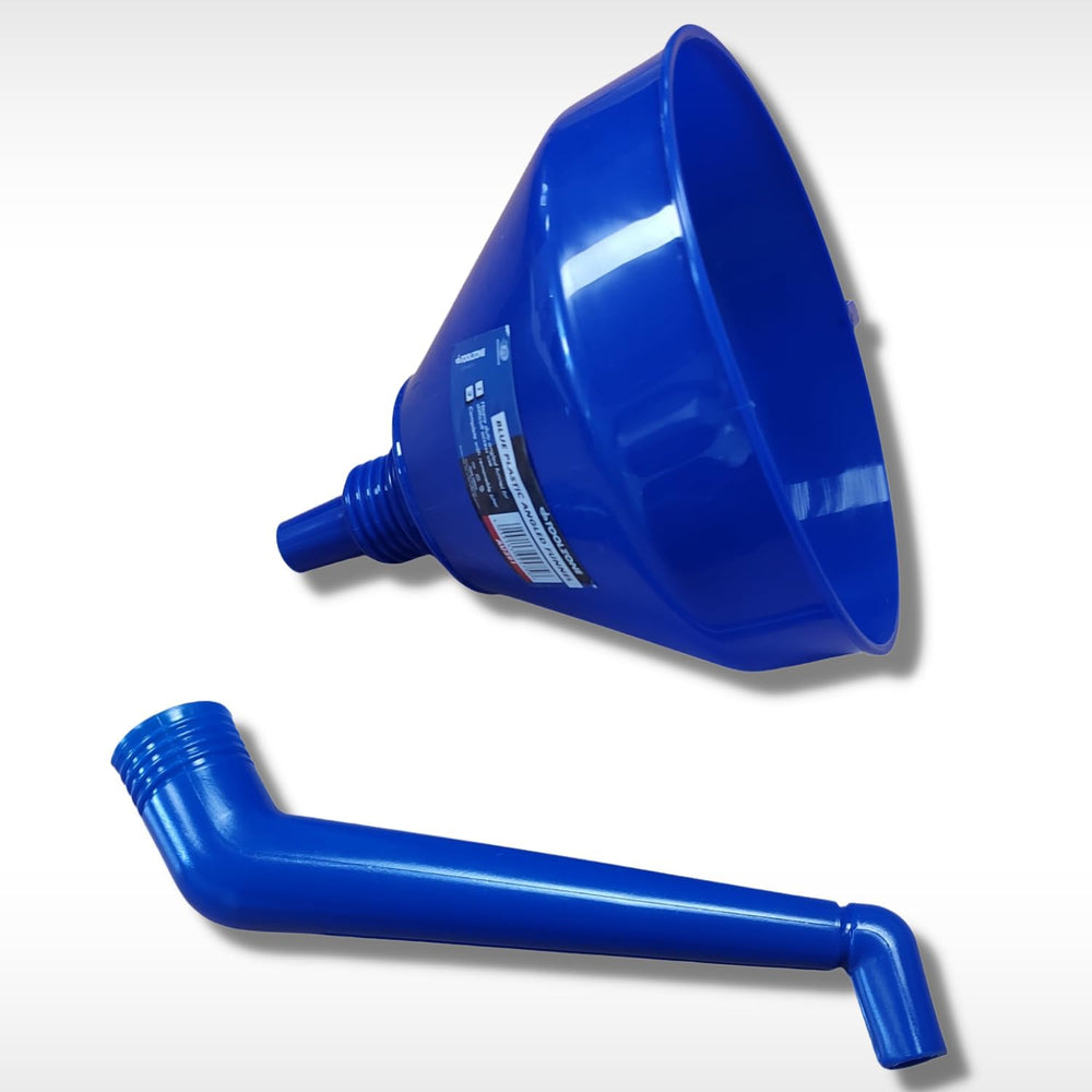 160mm angled fuel funnel with removable filter