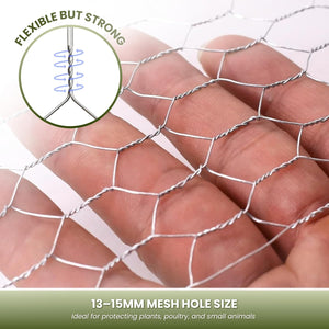 Wire mesh for rabbit enclosures