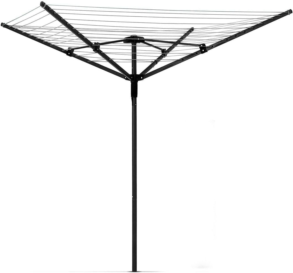 4 arm rotary washing line airer in garden