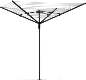 4 arm rotary washing line airer in garden