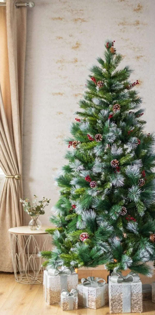 artificial-christmas-tree-pine-cones-and-berries