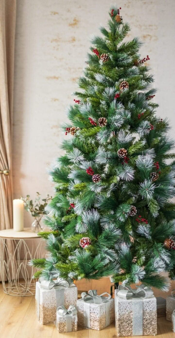 artificial-christmas-tree-pine-cones-and-berries